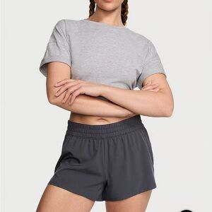 VSX Running Shorts Grey Medium elastic waist workout 2.75 inseam